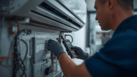 Emergency HVAC repair service for a home